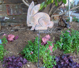 Rabbit stylish garden stake