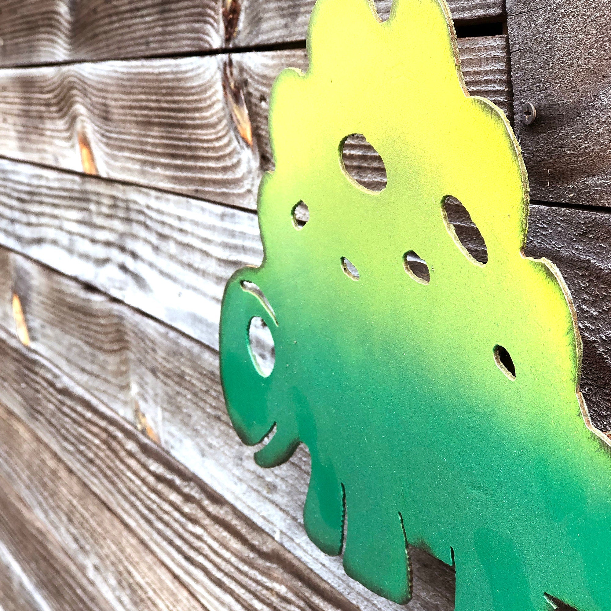 Handmade Metal Baby Stegosaurus Wall Art - Dinosaur Decor