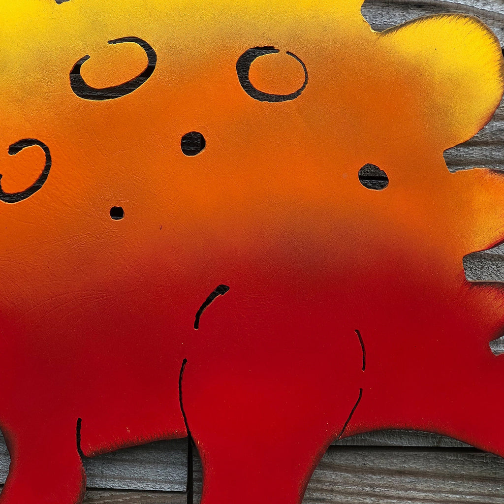 Handmade Metal Stegosaurus Wall Art: Unique Dinosaur Home Decor