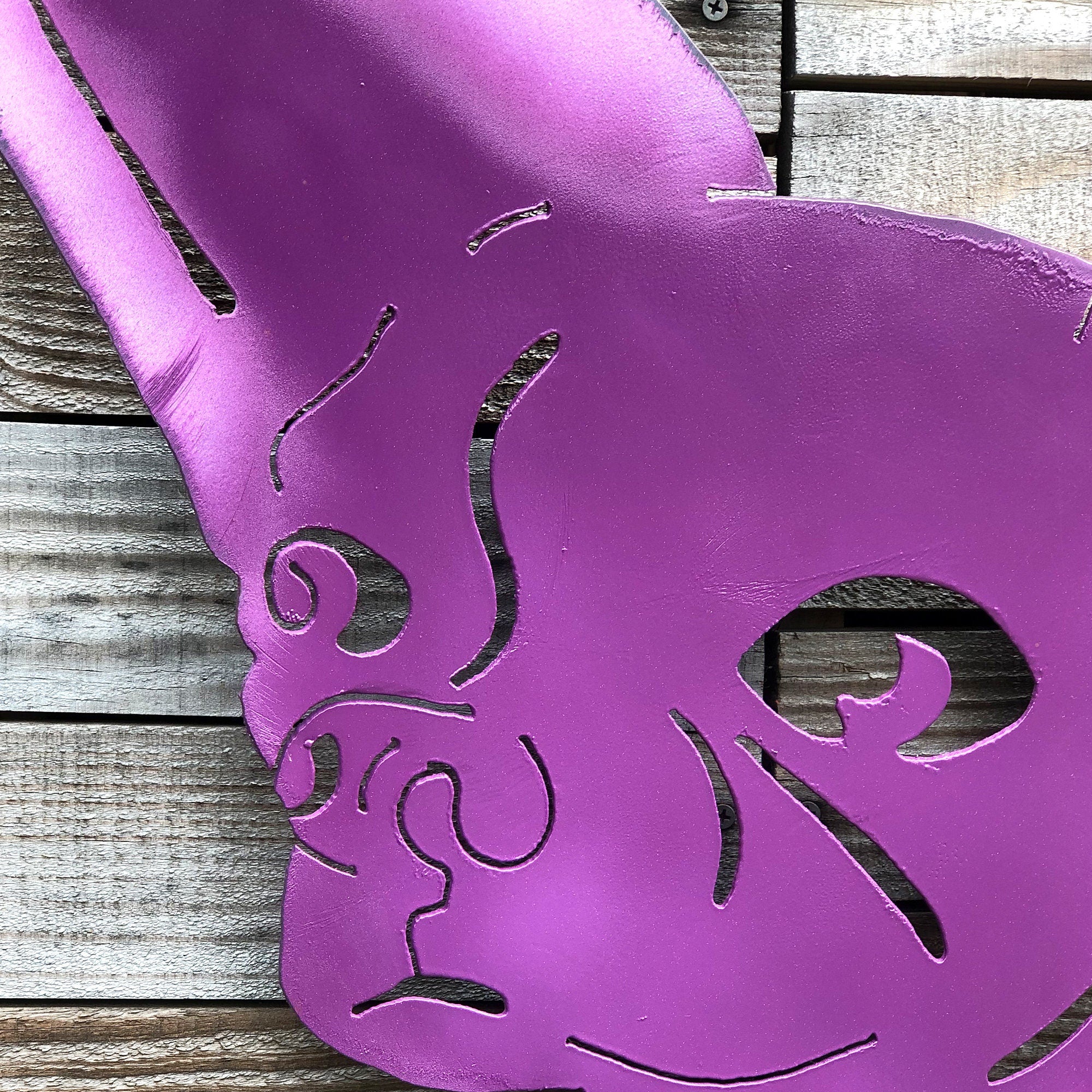 Chihuahua Metal Wall Art: Steel Dog Head Hanging Sign