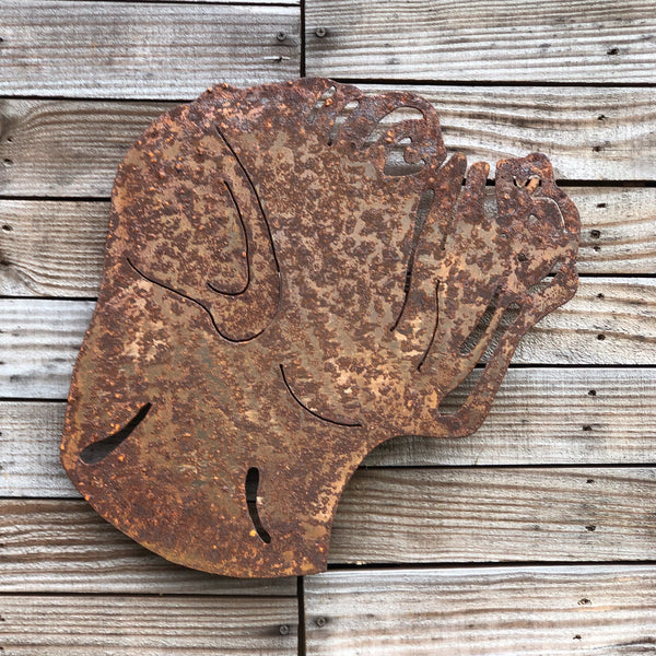 Rustic Metal Boxer Dog Wall Art - Farmhouse Decor