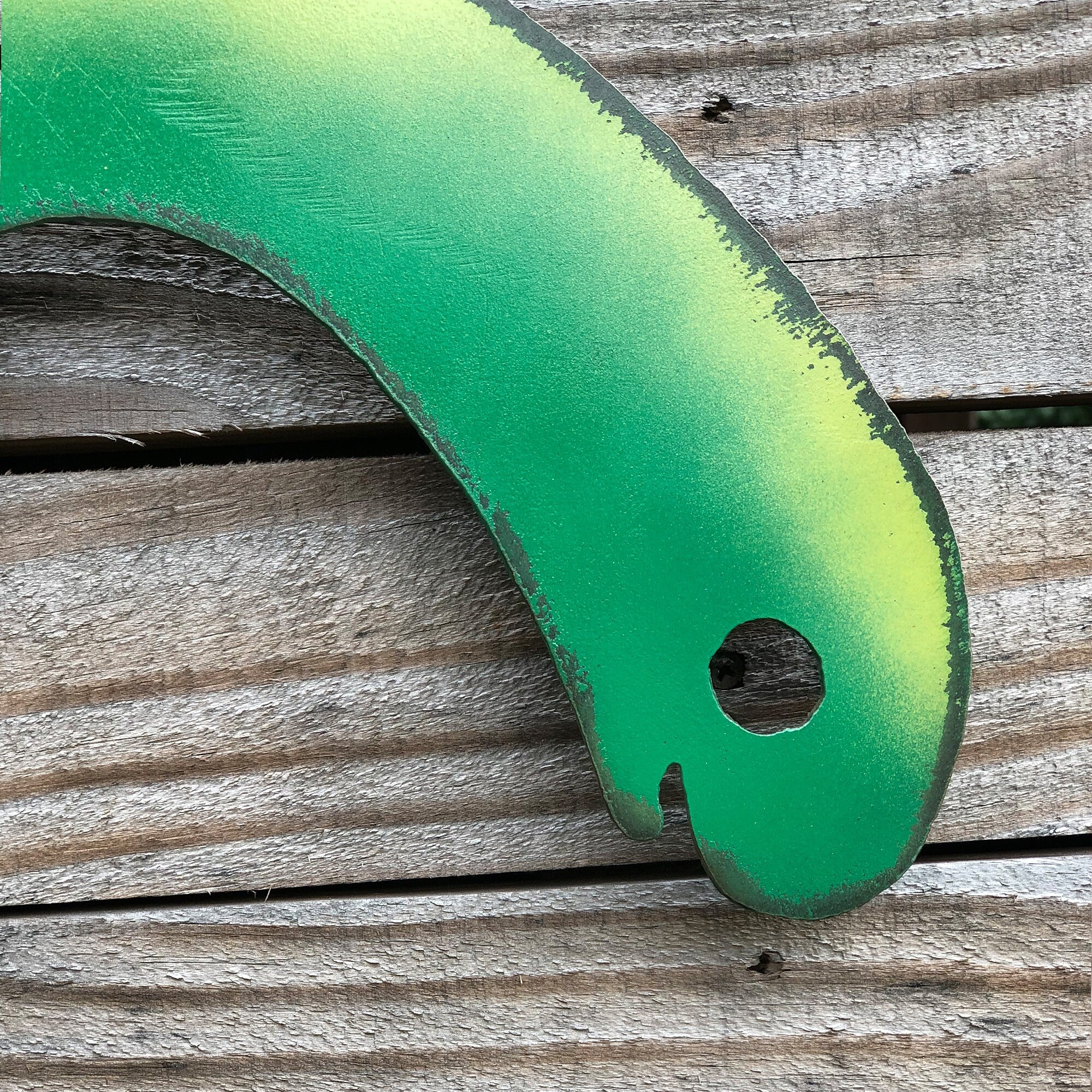 Handmade Metal Brontosaurus Wall Art: Unique Dinosaur Decor