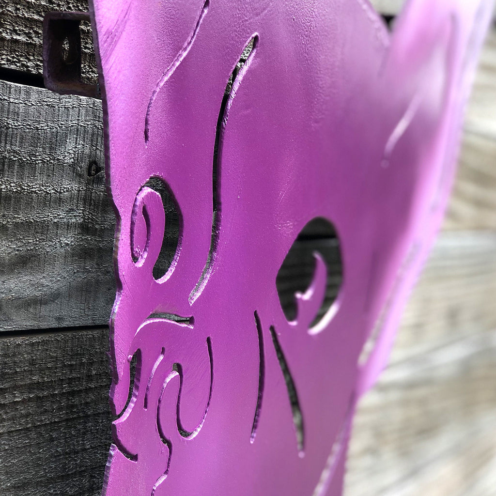 Chihuahua Metal Wall Art: Steel Dog Head Hanging Sign