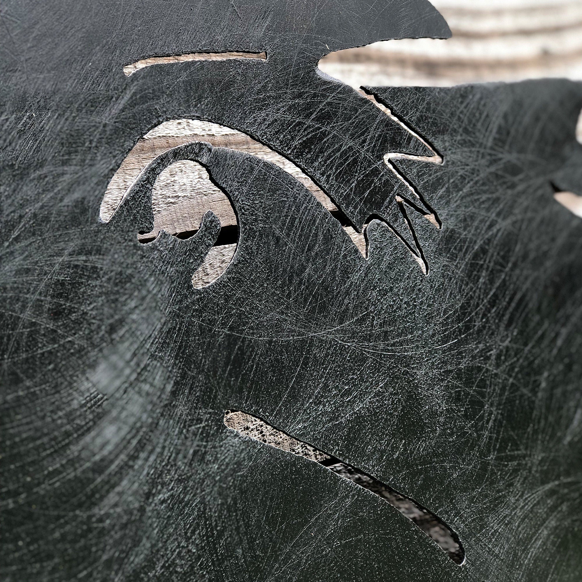 Handcrafted Schnauzer Metal Wall Art: Heavy Steel Sculpture