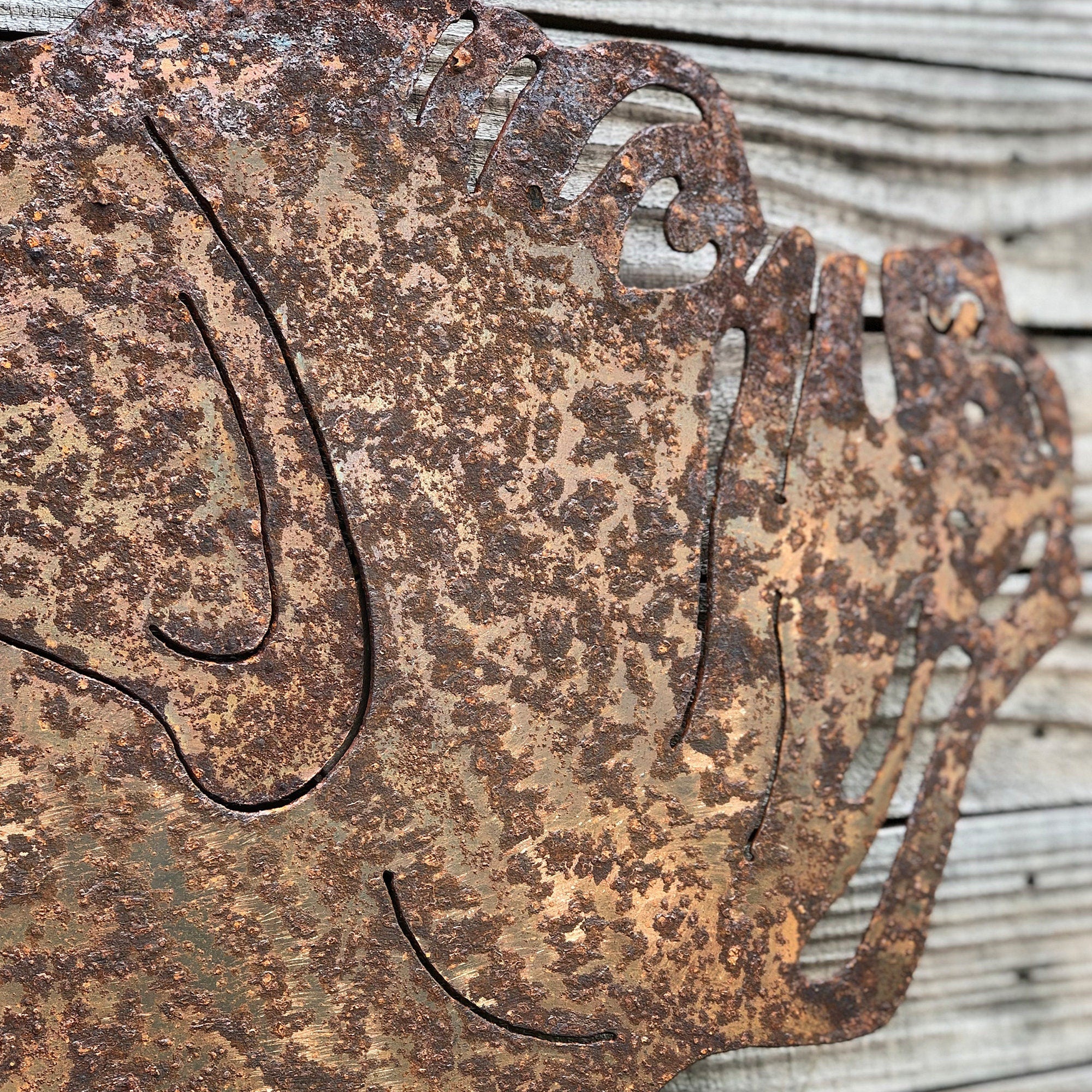 Rustic Metal Boxer Dog Wall Art - Farmhouse Decor