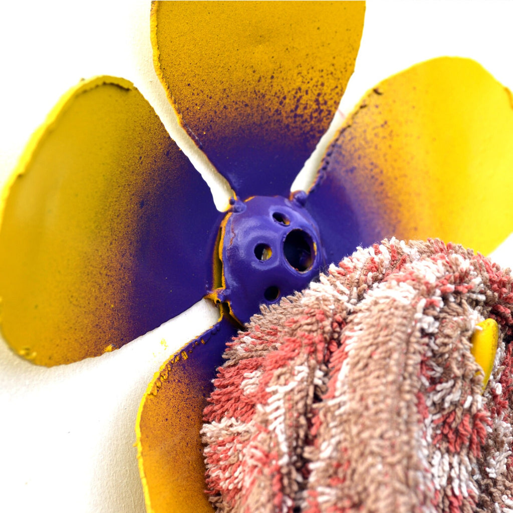 Metal Flower Hook: Decorative Leash or Towel Rack
