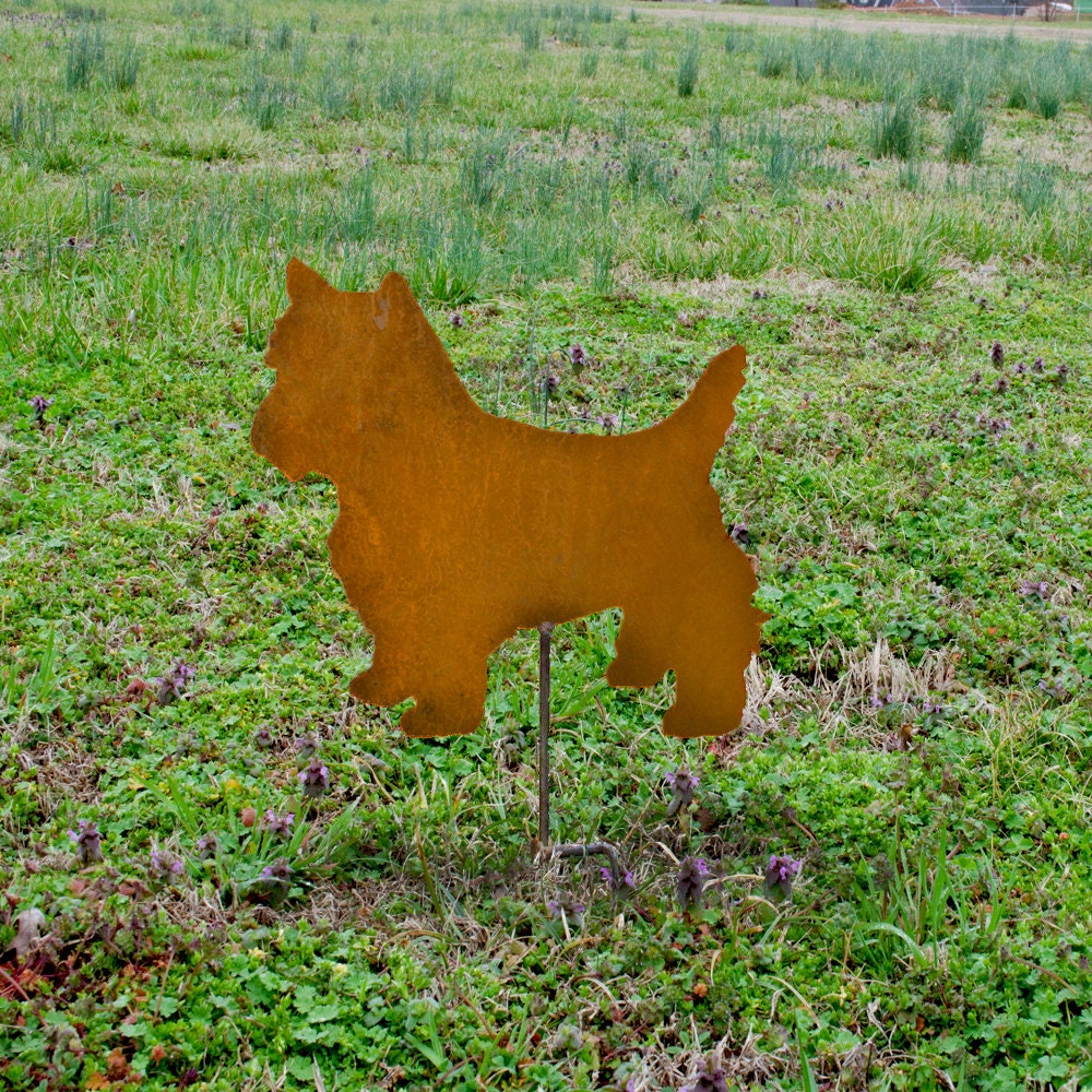 West Highland Terrier Metal Stake: Westie Outdoor Patio Decor