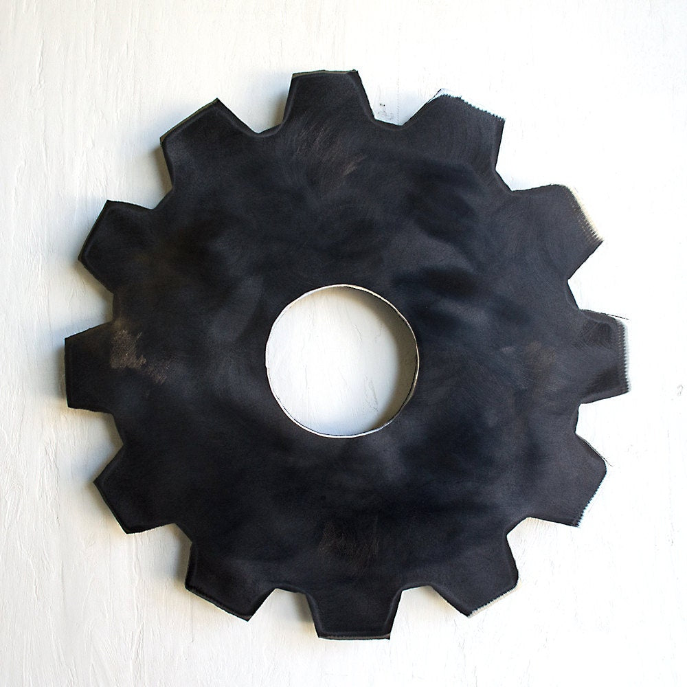 Large Metal Gear Wall Hanging: Industrial Garage Decor (20" X 20")