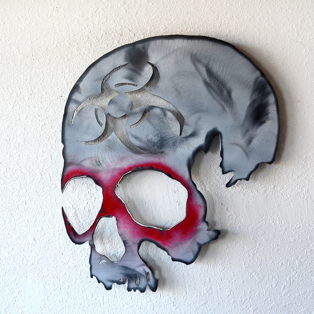 Bio hazard skull wall hanging