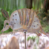Armadillo garden stake