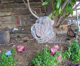 bulldog face garden stake