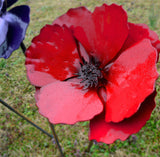 Poppy flower stake